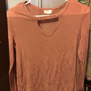 Rose pink long sleeve